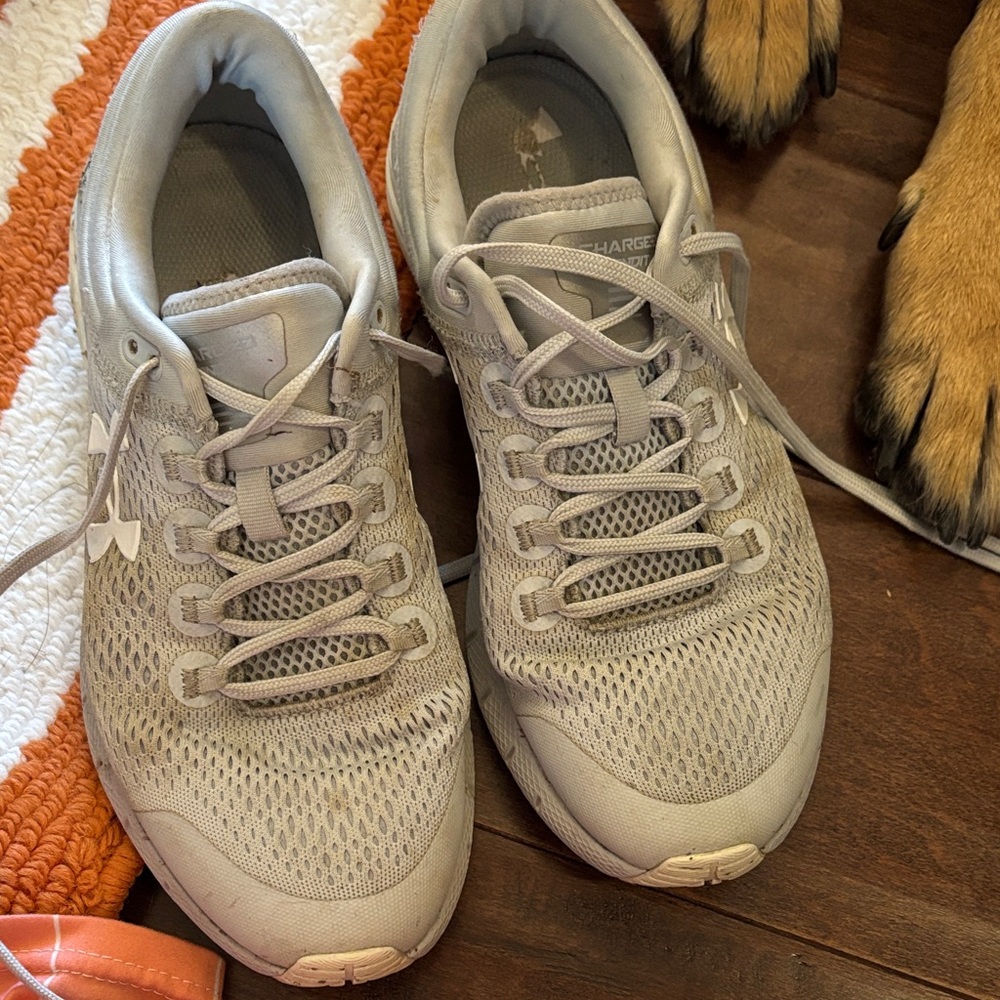 Under Armour Light Gray Running Shoes
